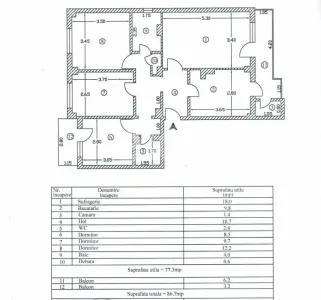 Apartament spațios 4 camere | Prundu | Confort, liniște și acces rapid